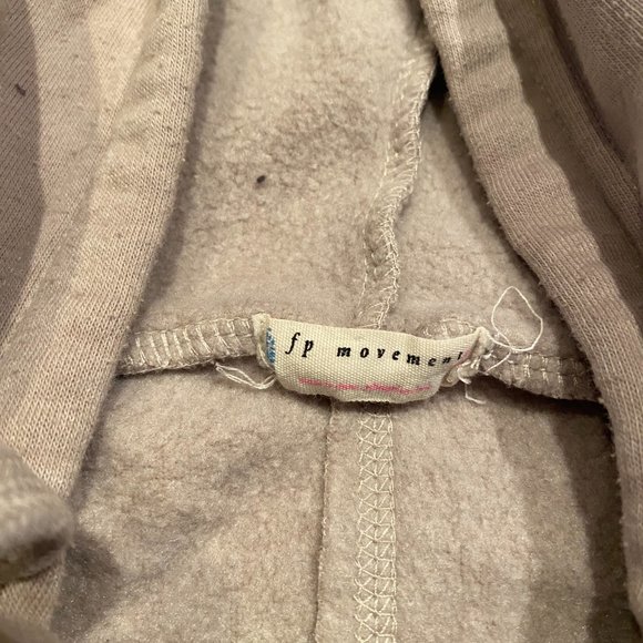 Free People Work It Out Hoodie in Grey Size Medium - Picture 5 of 7